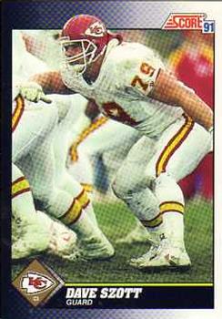 Dave Szott Kansas City Chiefs 1991 Score NFL #483
